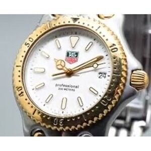 Vintage TAG Heuer S/el S95.813 Two-Tone Professional 200m Watch